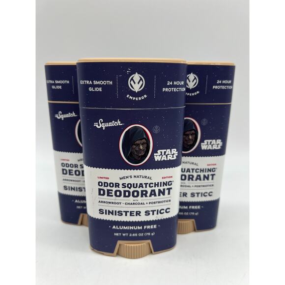 DR. Squatch Other - Dr Squatch Sinister Sticc Deodorant Limited Edition Star Wars Lot of 3